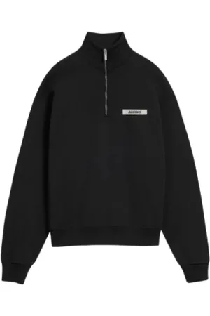Jacquemus Zip-throughs, male, , Size: S Cotton Gros Grain Sweatshirt