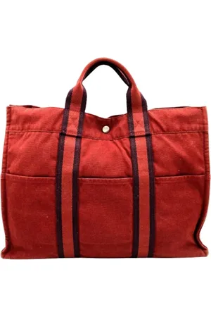 Hermès Pre-owned Tote Bags, female, , Size: ONE SIZE Pre-owned Canvas handbags