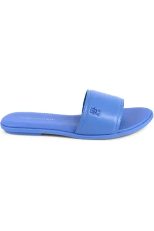 Tommy Hilfiger Sliders, female, , Size: 11 US Leather Slides Casual Comfort