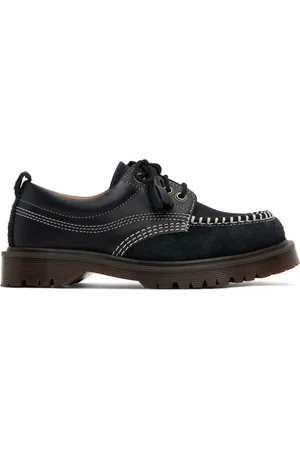 Dr. Martens Laced Shoes, male, , Size: 10 1/2 US Leather Lace-up Flat Shoes