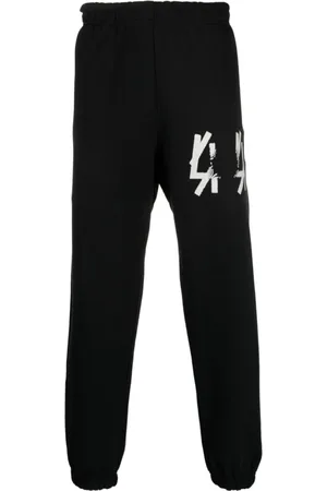 44 Label Group Sweatpants, male, , Size: L Pantaloni Hole Neri