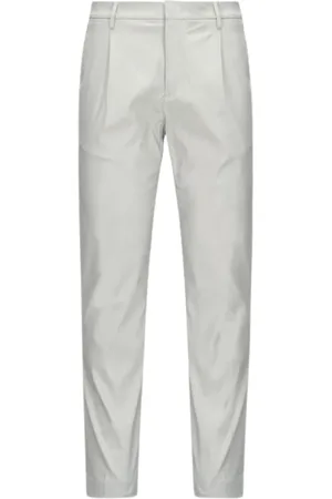 K-Way Slim-fit Trousers, male, , Size: L Beige Twill Tech Cotton Pants