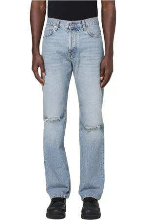 haikure Straight Jeans, male, , Size: W31 Slim Fit Distressed Denim Jeans