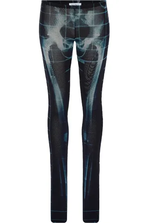 Jean Paul Gaultier Straight Trousers, female, , Size: S Squeletor Flared Print Trousers
