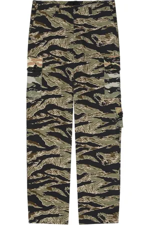 Givenchy Straight Trousers, male, , Size: M Camo Cargo Pants