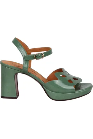 Chie Mihara High Heel Sandals, female, , Size: 9 1/2 US Block Heel Ankle Strap Sandals
