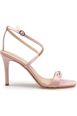 Michael Kors High Heel Sandals, female, , Size: 6 1/2 US Lena Leather Sandal Color
