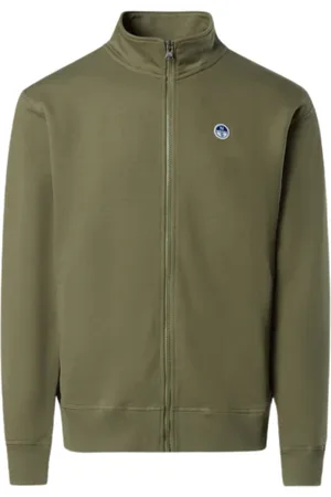 North Sails Zip-throughs, male, , Size: 2XL Zip Sweatshirt Military