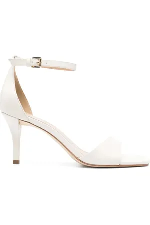 Michael Kors High Heel Sandals, female, , Size: 6 US Elegant Leather Sandal with Medium Heel
