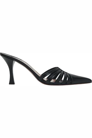 PARIS TEXAS Heeled Mules, female, , Size: 6 1/2 US Nadia Mule Sandal Low Heel