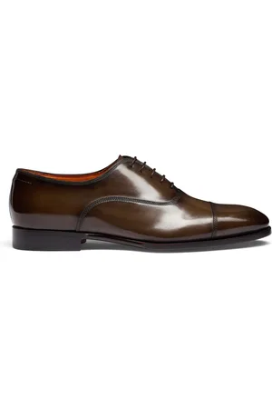 santoni Business Shoes, male, , Size: 13 US Leather Oxford Shoe