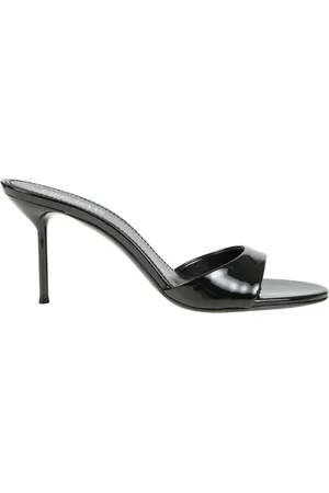 PARIS TEXAS Heeled Mules, female, , Size: 9 US Elegant Leather High Heel Mule