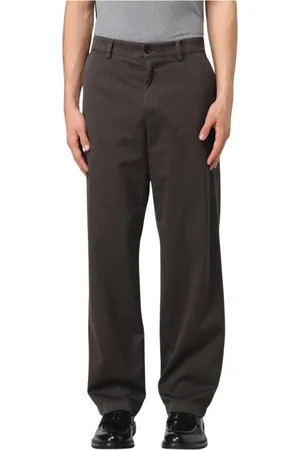 Dolce & Gabbana Straight Trousers, male, , Size: M Cotton Trousers
