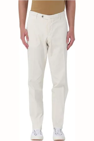 LUIGI BIANCHI MANTOVA Chinos, male, , Size: M Grey Relaxed Fit Chinos
