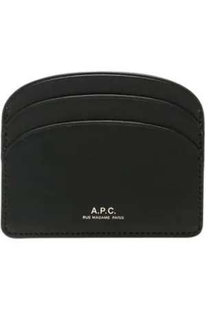A.P.C. Wallets & Cardholders, female, , Size: ONE SIZE Brown Leather Card Holder Wallet