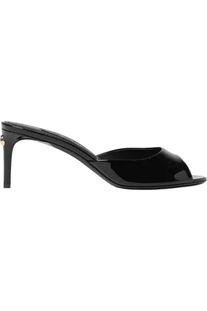 Dolce & Gabbana Heeled Mules, female, , Size: 7 US Patent Leather Heeled Sandals