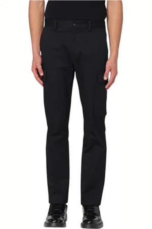 Dolce & Gabbana Straight Trousers, male, , Size: L Cargo Pants with Pockets