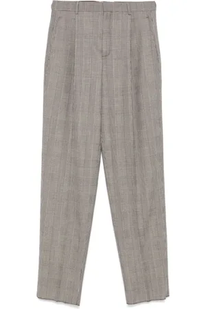 Saint Laurent Straight Trousers, male, , Size: S Trousers with Concealed Fastening