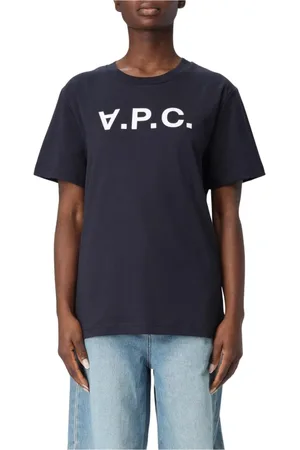 A.P.C. T-Shirts, female, , Size: XS White Logo Tee Shirt