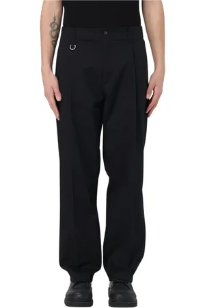 Paolo Pecora Straight Trousers, male, , Size: M Straight Leg Trousers with Dring