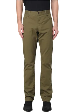 Saint Laurent Chinos, male, , Size: W31 Khaki Casual Pants Modern Style