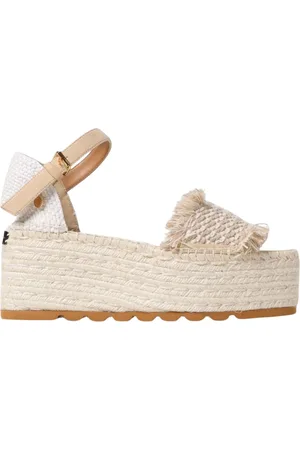 Stella McCartney Wedges, female, , Size: 6 US Fringe Detail Espadrille Sandals