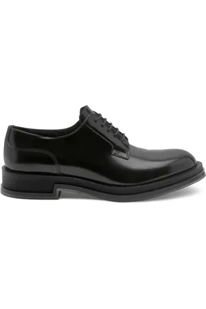 Alexander McQueen Business Shoes, male, , Size: 10 US Leather Derby Lace Up Shoes