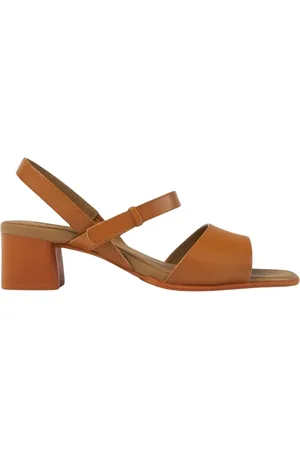 Camper High Heel Sandals, female, , Size: 9 US Leather Block Heel Sandals