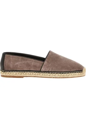 Brunello Cucinelli Espadrilles, male, , Size: 8 US Leather Detail Espadrilles Shoes