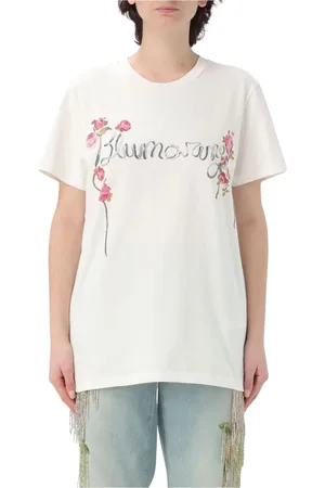 BLUMARINE T-Shirts, female, , Size: XS Rose T-Shirt for Women