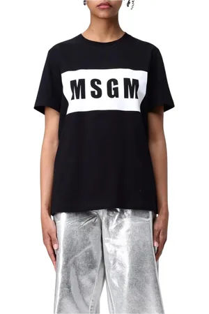 Msgm T-Shirts, female, , Size: L ShortSleeve Tee for Women