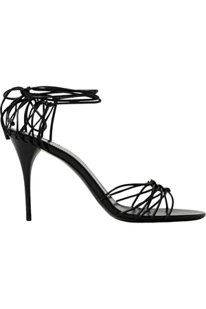 Saint Laurent High Heel Sandals, female, , Size: 11 US LaceUp Stiletto Sandals