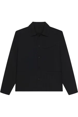 Givenchy Light Jackets, male, , Size: XL Elegant Collared Jacket