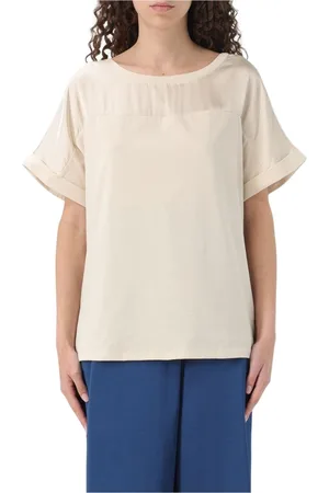 Liu Jo Blouses, female, , Size: L Elegant Satin Yoke Top