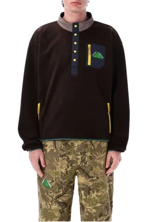 Brain Dead Long Sleeve Tops, male, , Size: L Fleece Pullover Jacket