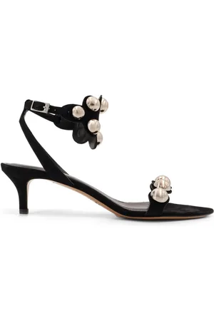 Isabel Marant High Heel Sandals, female, , Size: 11 US Studded Suede Sandals with Stiletto Heel