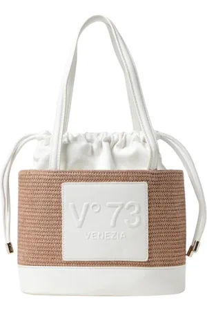 V°73 Bucket Bags, female, , Size: ONE SIZE Raffia Bucket Shoulder Bag