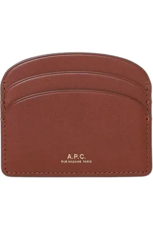 A.P.C. Wallets & Cardholders, female, , Size: ONE SIZE Elegant Leather Card Holder Wallet