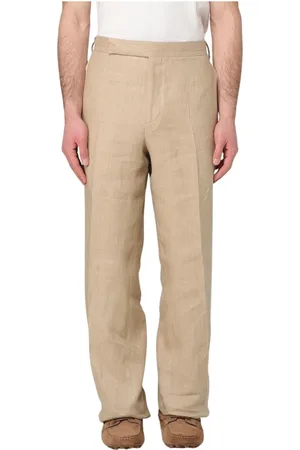 LARDINI Straight Trousers, male, , Size: XL Luxury Straight-Leg Pants