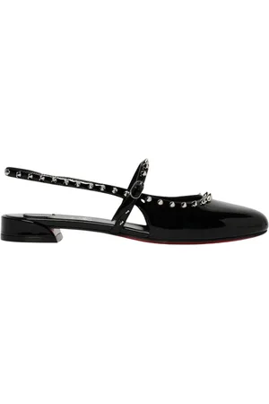 Christian Louboutin Ballerinas, female, , Size: 6 1/2 US Studded Slingback Flats
