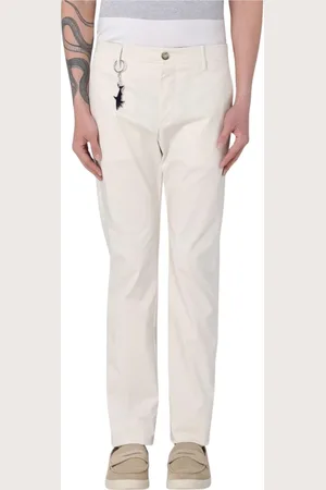 Paul & Shark Straight Trousers, male, , Size: L Ivory Classic Fit Pants