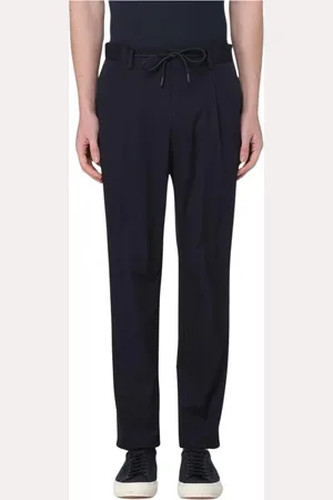Manuel Ritz Straight Trousers, male, , Size: XL Drawstring Waist Pants Stylish