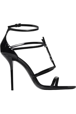 Saint Laurent High Heel Sandals, female, , Size: 8 1/2 US Patent Heeled Sandals