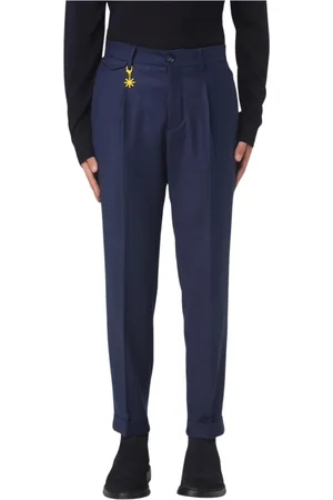 Manuel Ritz Suit Trousers, male, , Size: S Pleated Trousers