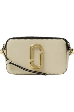 Marc Jacobs Cross Body Bags, female, , Size: ONE SIZE White Leather Crossbody Camera Bag