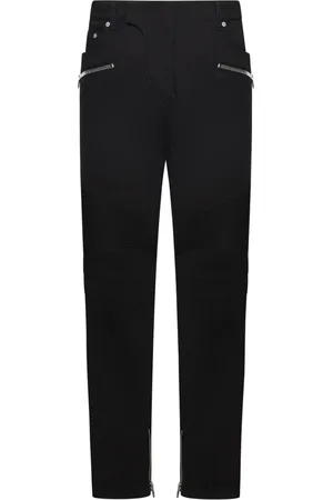 Balmain Straight Jeans, male, , Size: W30 Biker Jeans with Ribbed Details