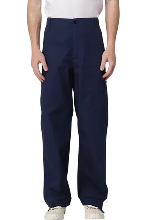 Kenzo Straight Trousers, male, , Size: W40 Stylish Cargo Pants with Pockets