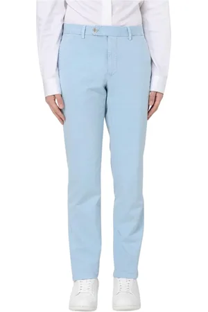Incotex Straight Trousers, male, , Size: 3XL Sky Casual Pants