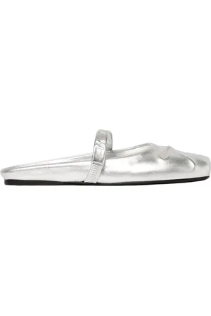 Marni Mules, female, , Size: 6 US Silver Metallic Ballerina Flats