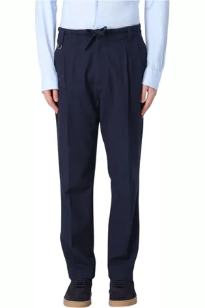 Paolo Pecora Straight Trousers, male, , Size: L Relaxed Fit Casual Pants
